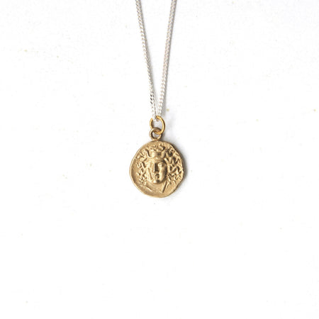 Ancient Greek Medallion Coin Necklace - Athena & Pegasus