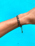 Laurel Wreath Black Bracelet