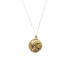 Laborde Jewelry Gracien Medallion Athena Silver Brass Front