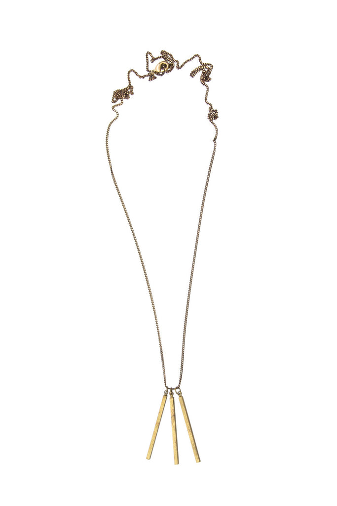 Masud Vintage Triple Bar Necklace