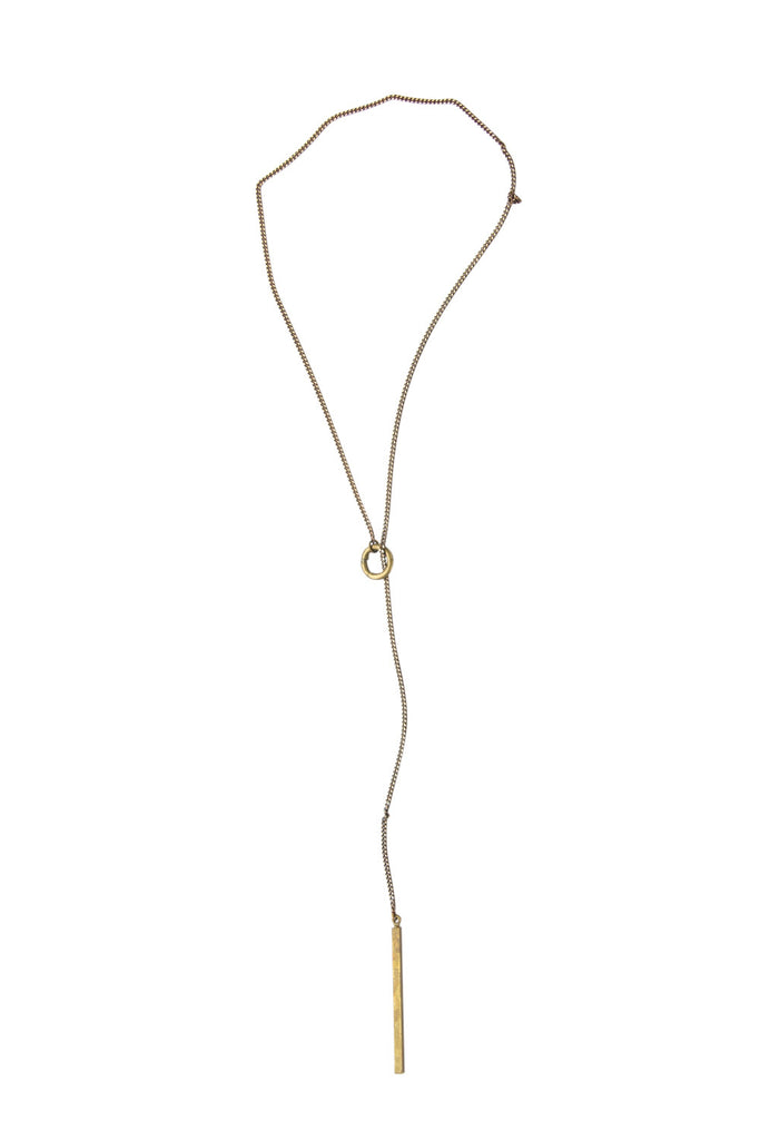 Odion Brass Charm Necklace