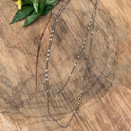 Laurel Wreath Black Collar Necklace
