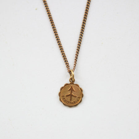 Nailah Brass Charm Lariat Necklace