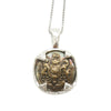 Vintage Canadian Medallion Necklace Coat of Arms Close up