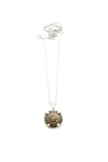 Vintage Canadian Medallion Necklace Ornate Crown Front