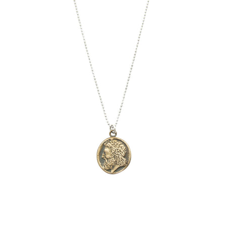 Ancient Greek Medallion Coin Necklace - Persephone & Lorax