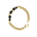 Laborde Designs Jewelry Sabola Onyx Brass Bracelet
