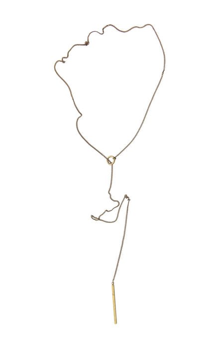 Odion Brass Charm Necklace