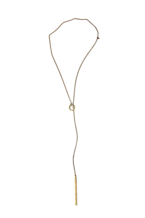 Laborde Designs Jewelry Odion Brass Charm Necklace