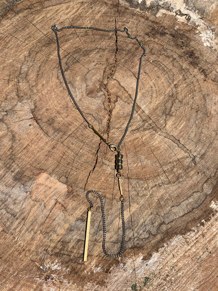 Odion Brass Charm Necklace